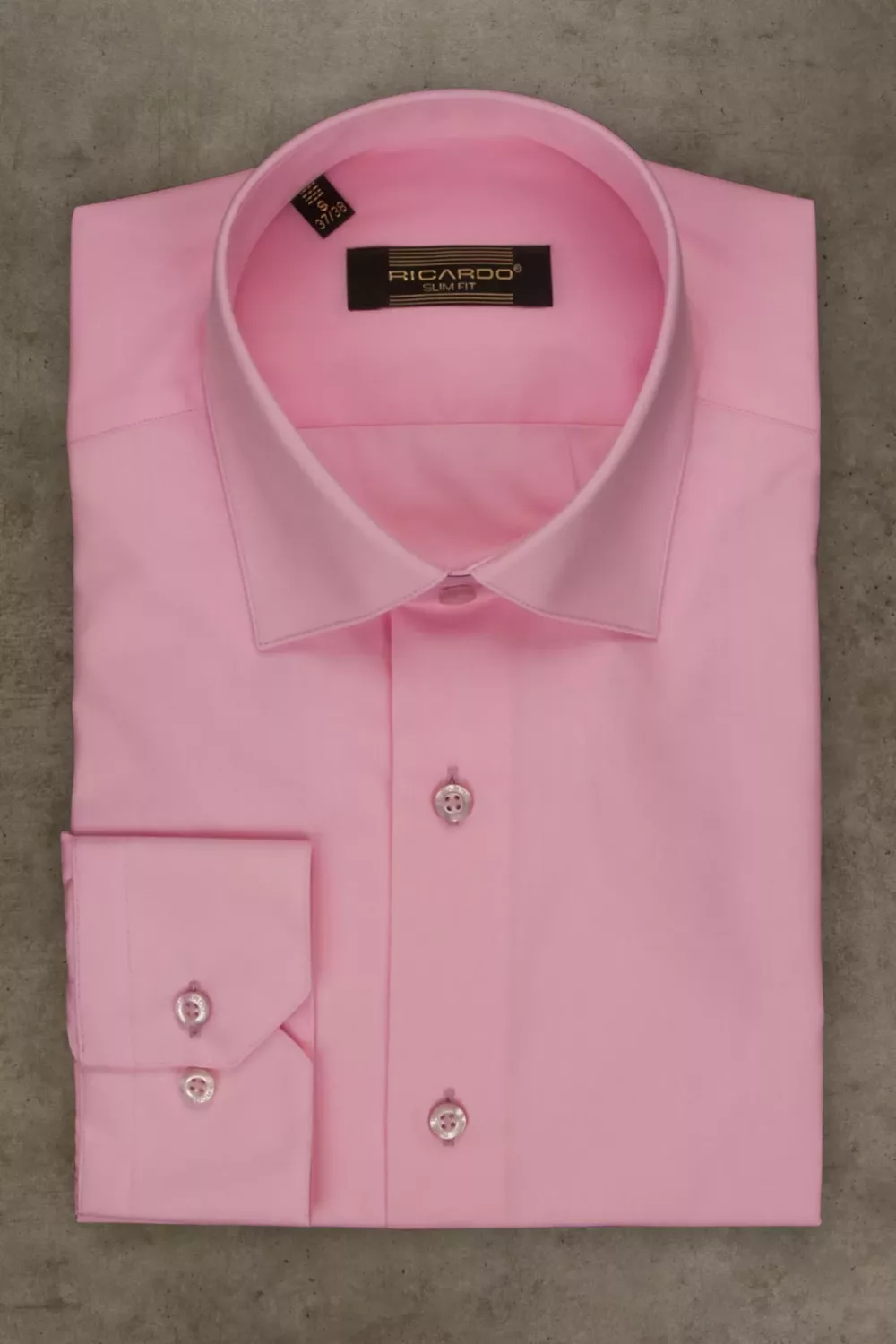 Рубашка розового цвета, приталенная модель Каталог