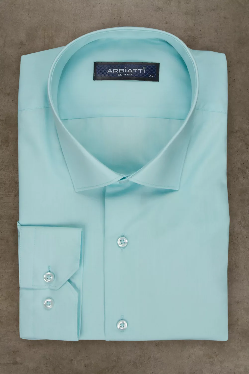15 Рубашка небесно-голубого цвета приталенный силует Каталог