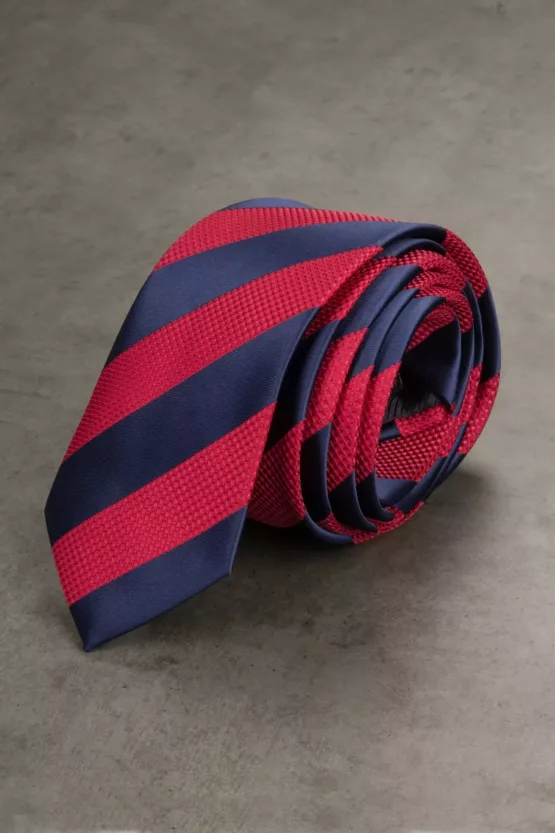 Галстук в красно-синюю полоску Галстуки