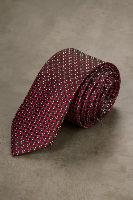 Галстук черно-бордовый Галстуки