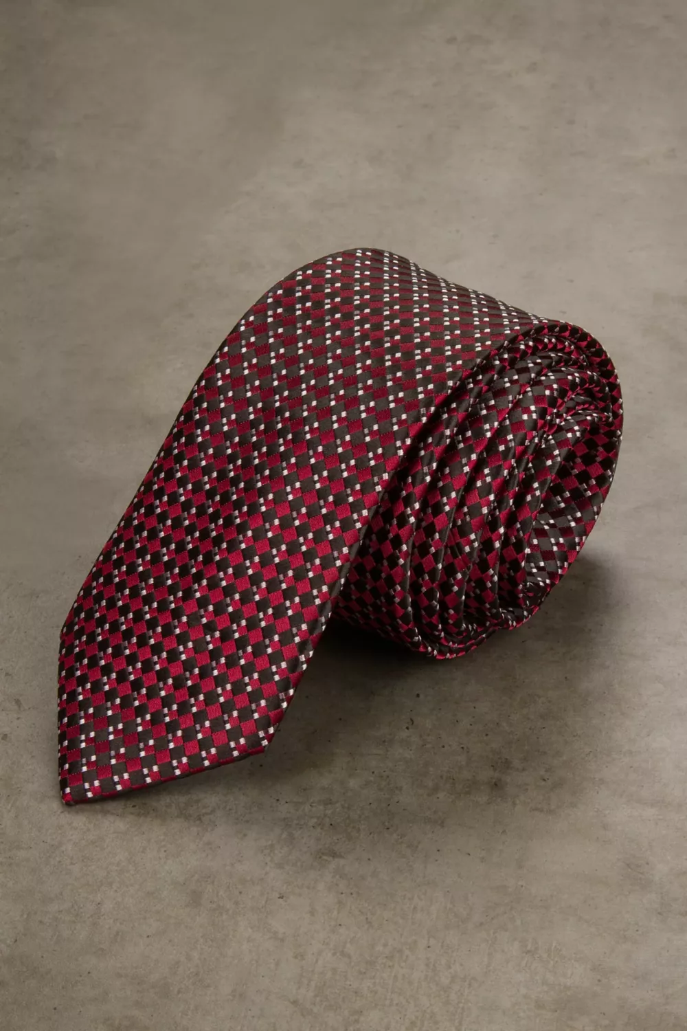 36 Галстук черно-бордовый Галстуки