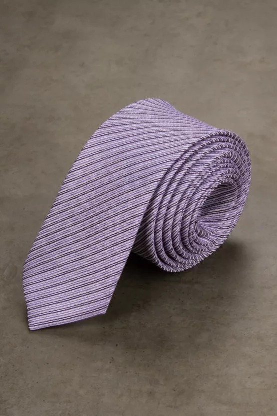 Галстук сиреневый в полоску Галстуки