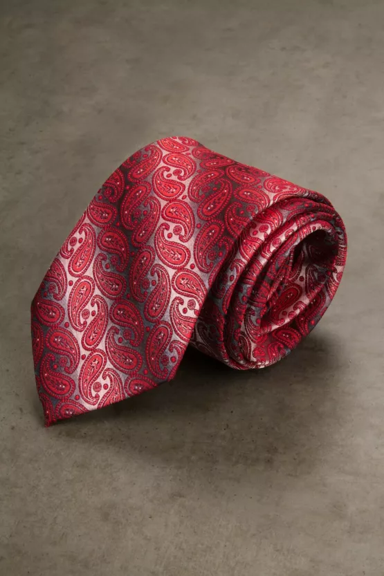 Галстук с красным узором Галстуки