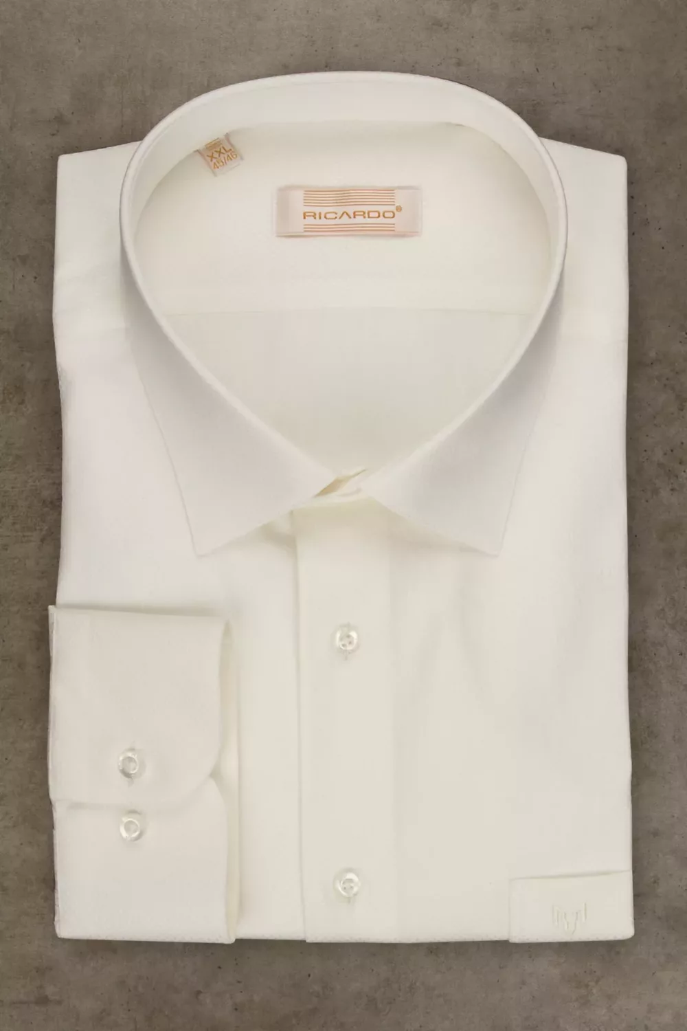 Рубашка цвет айвори, классический фасон Каталог