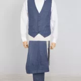 Светло-серая пара жилет и брюки Жилет и брюки