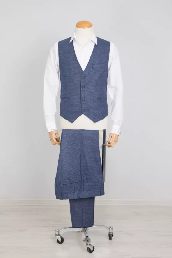 Светло-серая пара жилет и брюки Жилет и брюки