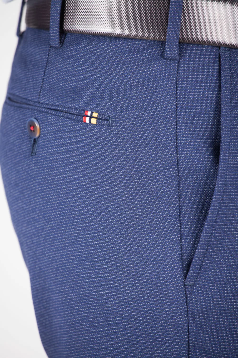 Брюки синие приуженные Каталог