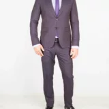 Костюм-двойка темно-бордового цвета в клетку Каталог