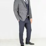 Костюм-тройка, компаньон серого цвета Каталог