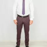 Костюм-двойка бордового цвета в серую скрытую клетку Каталог