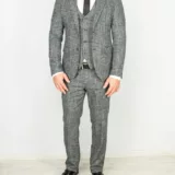 Костюм-тройка пепельно-серого цвета Каталог