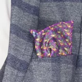 Костюм-тройка серого цвета в синюю крупную клетку Каталог