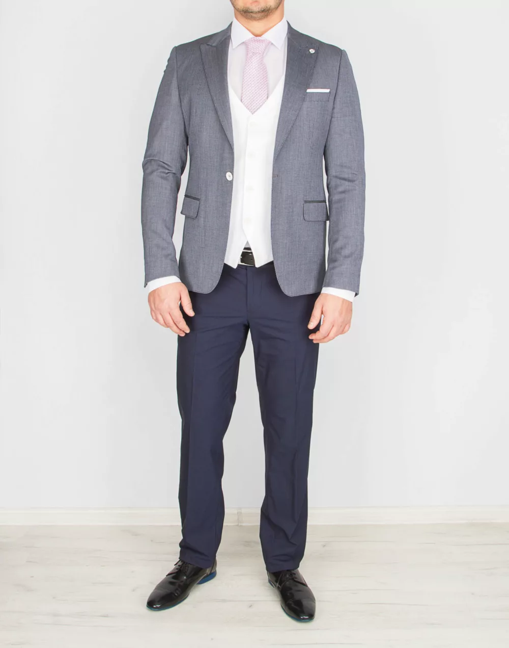 144 Костюм-тройка комбинированная модель Каталог