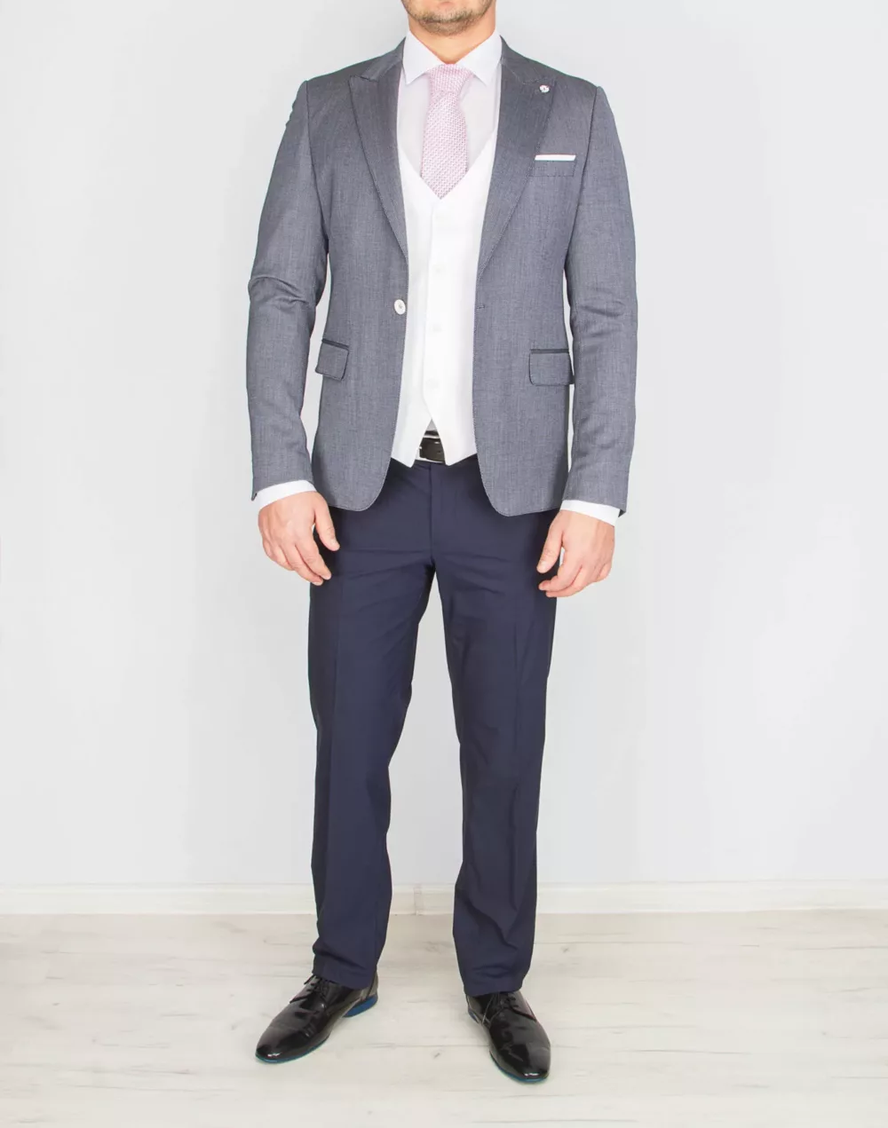 144 Костюм-тройка комбинированная модель Каталог