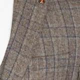 Костюм-тройка песочного цвета в клетку Каталог