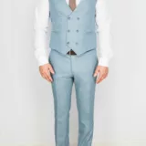 Костюм-тройка бирюзового цвета Каталог