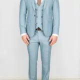 Костюм-тройка бирюзового цвета Каталог