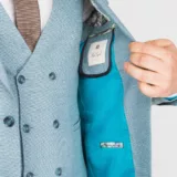 Костюм-тройка бирюзового цвета Каталог