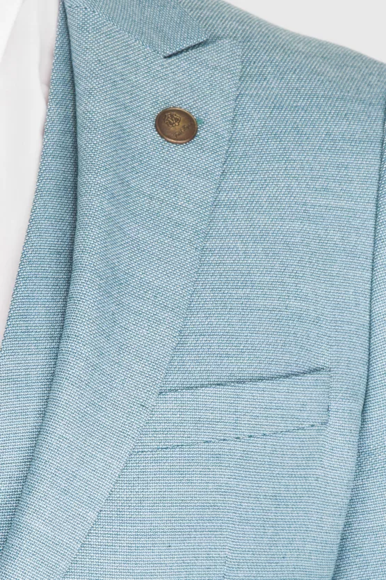 Костюм-тройка бирюзового цвета Каталог