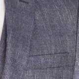 Серый костюм-тройка в клетку Брючные мужские костюмы