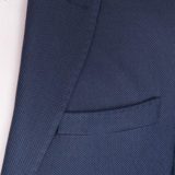 Костюм-двойка синего цвета ткань с перфорацией Брючные мужские костюмы