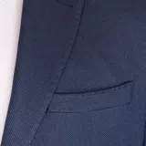 Костюм-двойка синего цвета ткань с перфорацией Брючные мужские костюмы