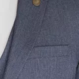 Приталенный костюм-тройка серого цвета Брючные мужские костюмы