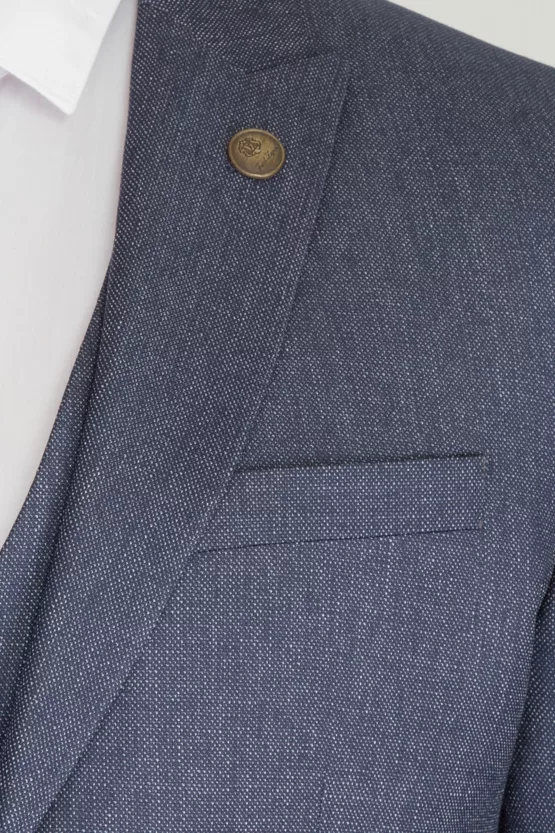 Приталенный костюм-тройка серого цвета Брючные мужские костюмы