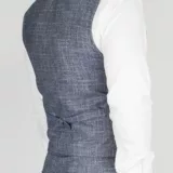 Костюм-тройка светло-серого цвета с клеточным пиджаком Каталог