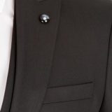 Костюм-тройка черного цвета приталенная модель Костюм на свадьбу