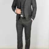 Костюм-тройка серый цвет в клетку Каталог