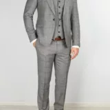 Серый костюм-тройка Вечерние мужские костюмы