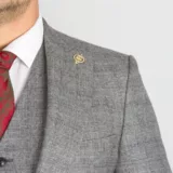 Серый костюм-тройка Вечерние мужские костюмы