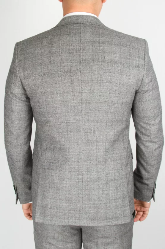 Серый костюм-тройка Вечерние мужские костюмы
