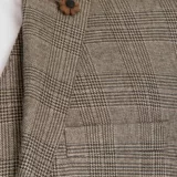 Клетчатый костюм-тройка песочного цвета Вечерние мужские костюмы