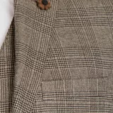 Клетчатый костюм-тройка песочного цвета Вечерние мужские костюмы