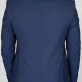 Костюм-тройка синего цвета в тонкую полосу Вечерние мужские костюмы