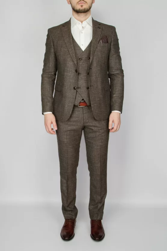 Костюм-тройка песочный цвет Вечерние мужские костюмы