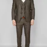 Костюм-тройка песочный цвет Вечерние мужские костюмы