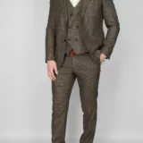 Костюм-тройка песочный цвет Вечерние мужские костюмы