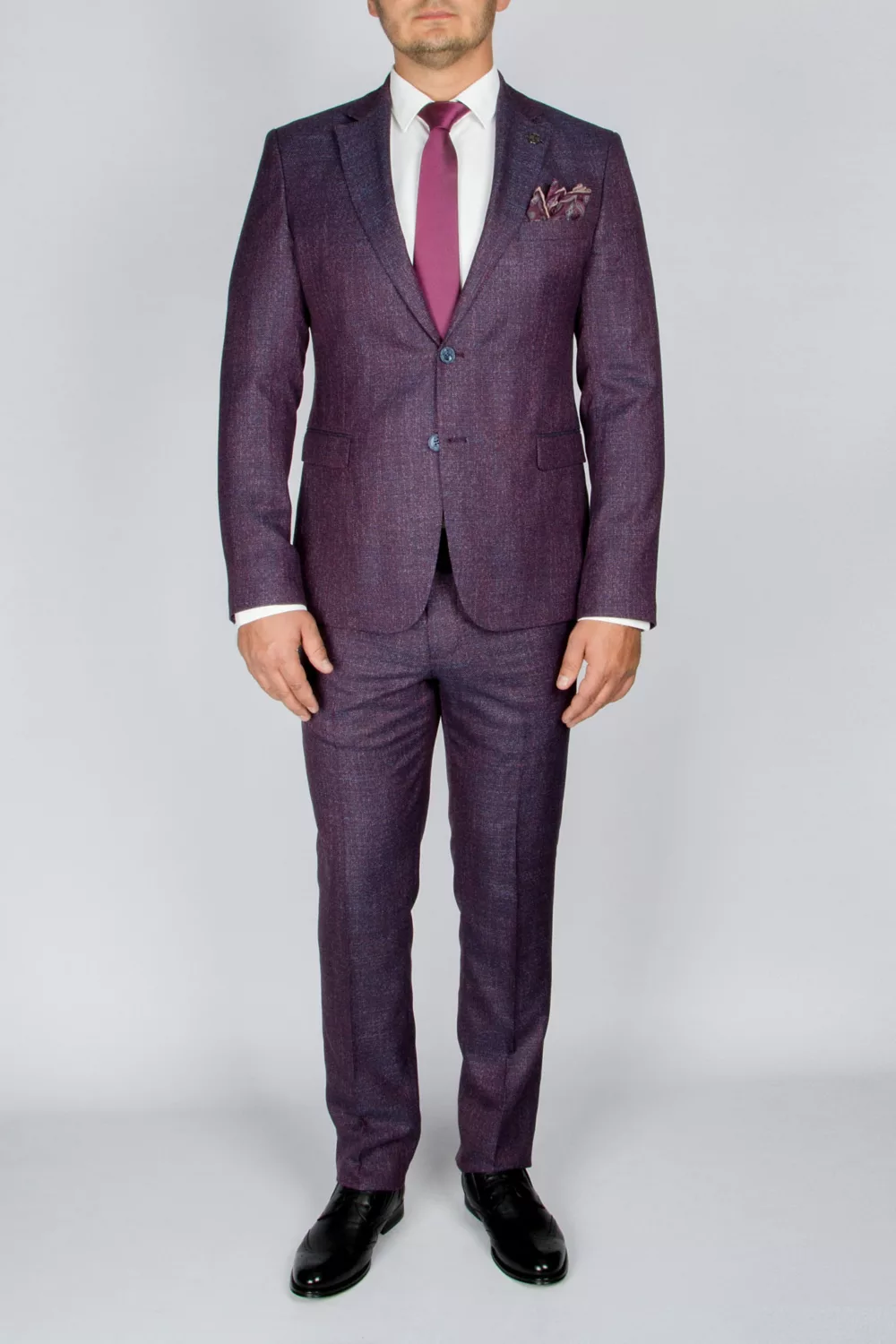 Костюм-двойка темно сиреневого цвета Каталог