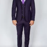 Костюм-тройка темно-фиолетового цвета Каталог