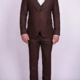 Твидовый костюм-тройка коричневого цвета Каталог