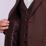 Твидовый костюм-тройка коричневого цвета Каталог