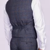 Костюм-тройка серого цвета в клетку Каталог