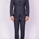 Костюм-тройка серого цвета в клетку Каталог