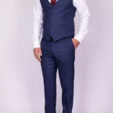 Твидовый костюм-тройка синего цвета Каталог