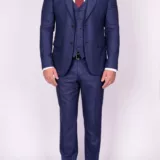 Твидовый костюм-тройка синего цвета Каталог