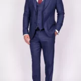 Твидовый костюм-тройка синего цвета Каталог