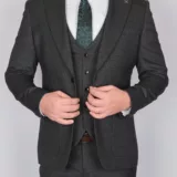 Твидовый костюм-тройка темно-серого цвета Каталог